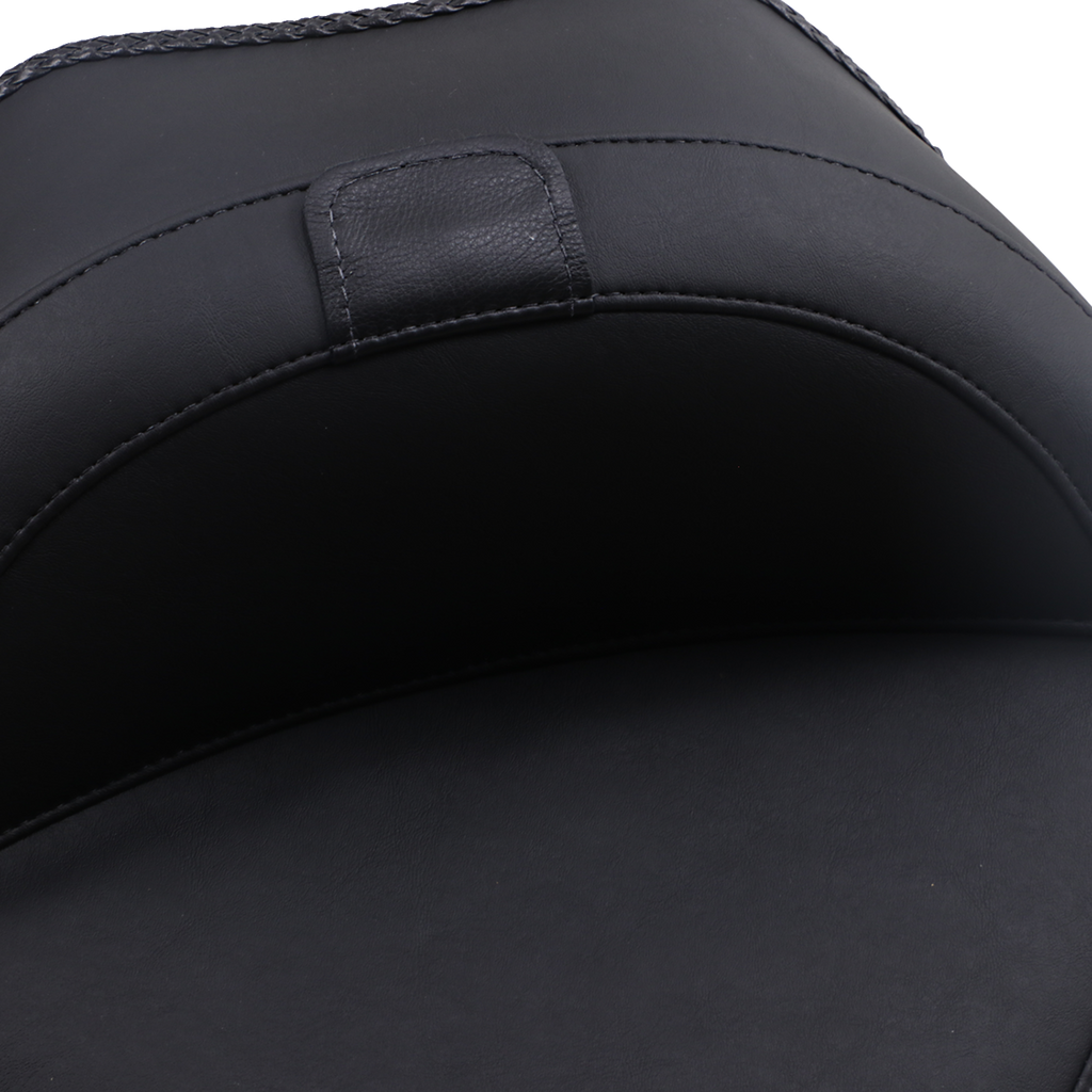 MUSTANG Wide Solo Seat - With Backrest - Vintage - Black - Smooth - FL/FX '11-'17 79742 — image 4