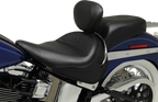 MUSTANG Wide Solo Seat - With Backrest - Vintage - Black - Smooth - FLSTN '05-'17 79914 — image 7