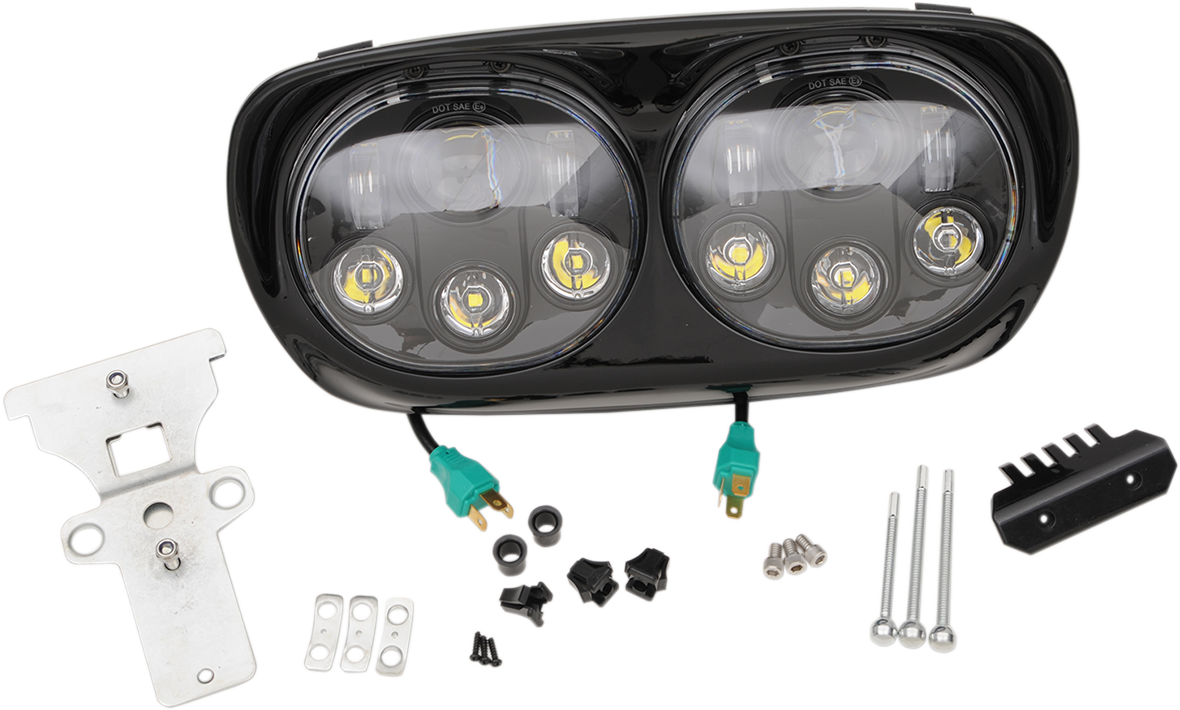 HEADWINDS 5.75" Headlight Assembly - Black - '99-'13 FLTR 8-9552-02BA — image 1