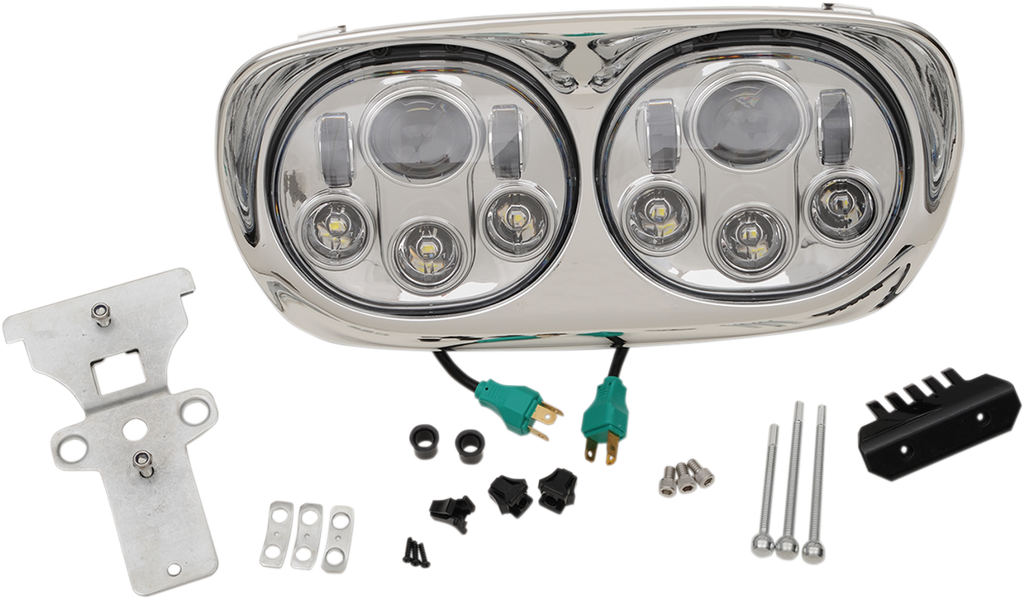 HEADWINDS 5.75" Headlight Assembly - Black - '99-'13 FLTR 8-9552-02BA — image 2
