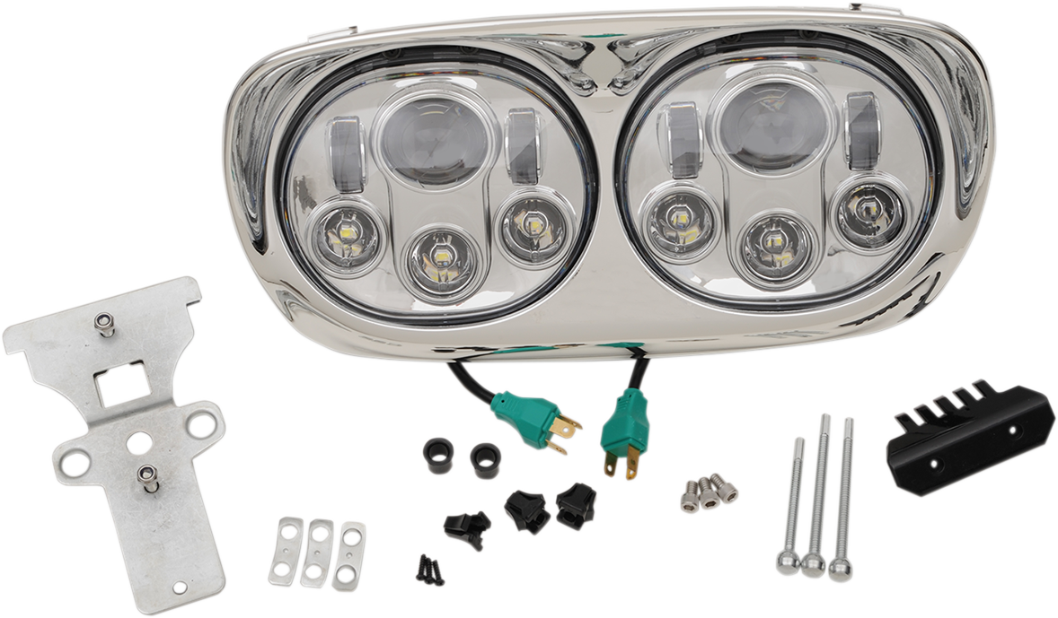 HEADWINDS 5.75" Headlight Assembly - Black - '99-'13 FLTR 8-9552-02BA — image 2