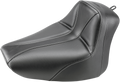 SADDLEMEN Dominator Solo Seat - w/o Backrest - Black w/ Gray Stitching - FLS/FXS '00-'06 800-01-0042 — image 1