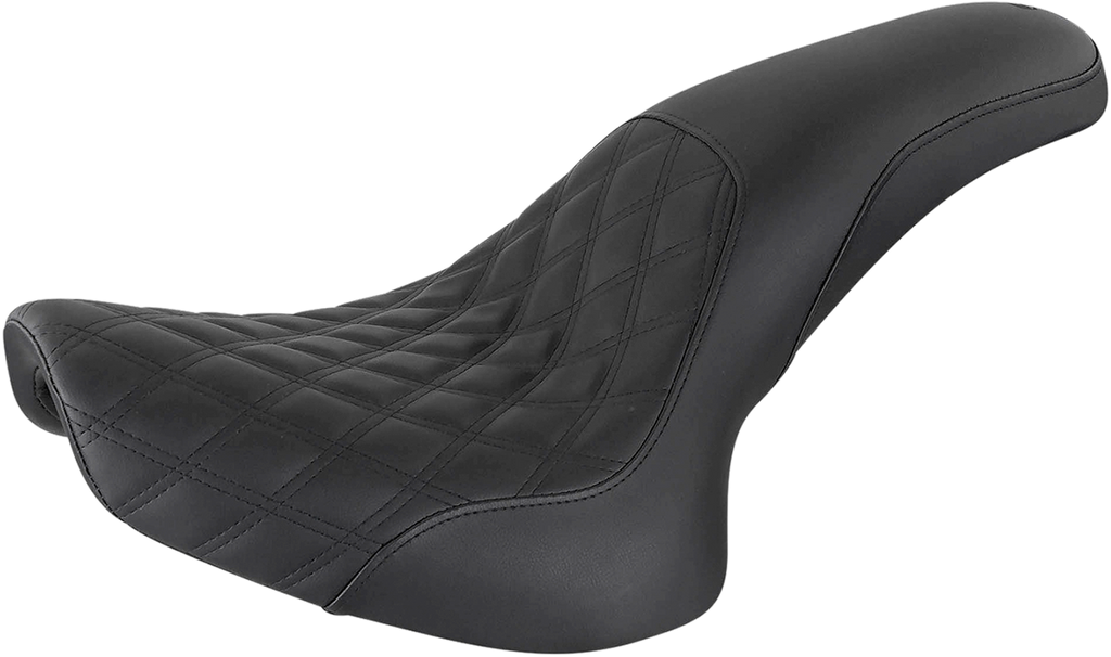 SADDLEMEN Profiler Seat - Front Lattice/Rear Smooth - Black - FL/FX '00-'06 800-01-149 — image 1