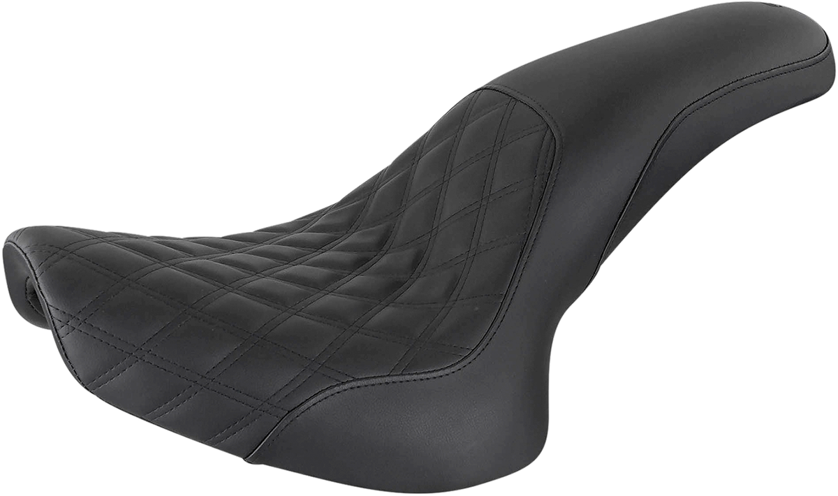 SADDLEMEN Profiler Seat - Front Lattice/Rear Smooth - Black - FL/FX '00-'06 800-01-149 — image 1
