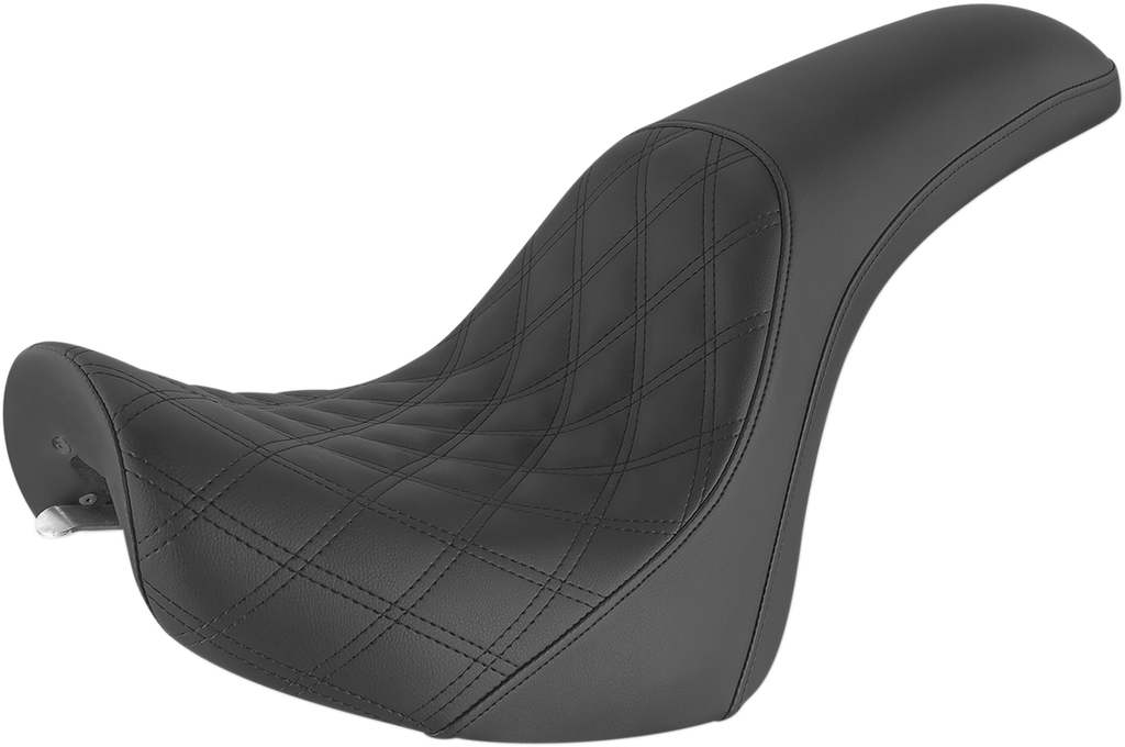 SADDLEMEN Profiler Seat - Front Lattice/Rear Smooth - Black - FXSTD '01-'07 800-02-149 — image 1