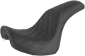 SADDLEMEN Profiler Seat - Front Lattice/Rear Smooth - Black - FXSTD '01-'07 800-02-149 — image 1