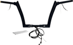 FAT BAGGERS INC. EZ Install Wired 1-1/2" Pointed Top Handlebar Kit - 12" - Black 801312-B — image 1