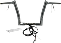 FAT BAGGERS INC. EZ Install Wired 1-1/2" Pointed Top Handlebar Kit - 12" - Chrome 801312 — image 1