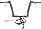 FAT BAGGERS INC. EZ Install Wired 1-1/2" Pointed Top Handlebar Kit - 12" - Chrome 801312 — image 1