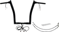 FAT BAGGERS INC. EZ Install Wired 1-1/2" Pointed Top Handlebar Kit - 16" - Black 801316-B — image 1