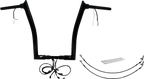 FAT BAGGERS INC. EZ Install Wired 1-1/2" Pointed Top Handlebar Kit - 16" - Black 801316-B — image 1