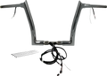 FAT BAGGERS INC. EZ Install Wired 1-1/2" Pointed Top Handlebar Kit - 12" - Chrome 802312 — image 1