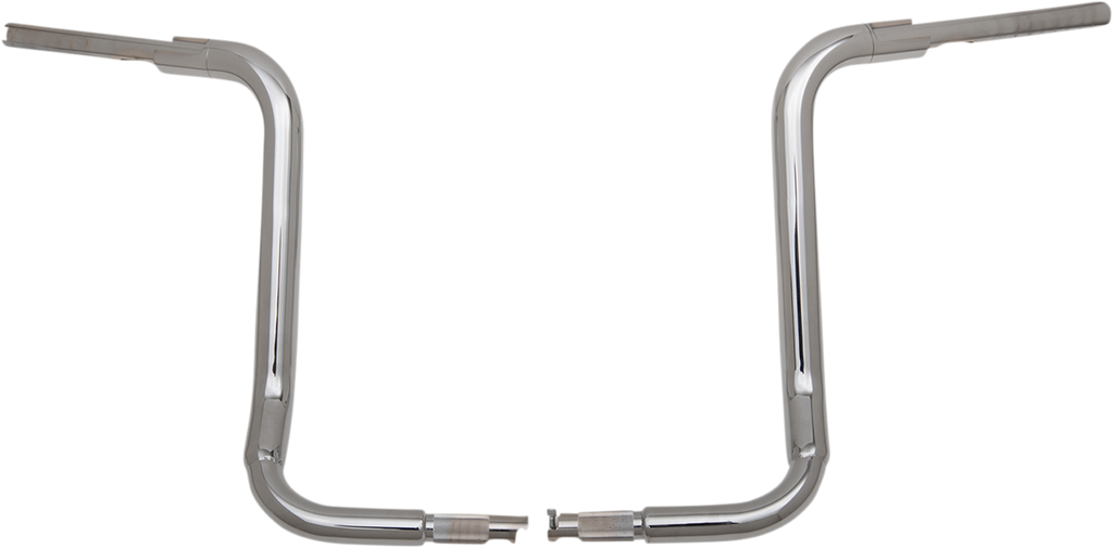 FAT BAGGERS INC. 1-1/2" EZ Install Rounded Top Handlebar - 16" - Chrome 803016 — image 1