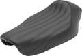 SADDLEMEN Knuckle Solo Seat - Ribbed - Black - FXD '04-'05 804-04-0023 — image 1
