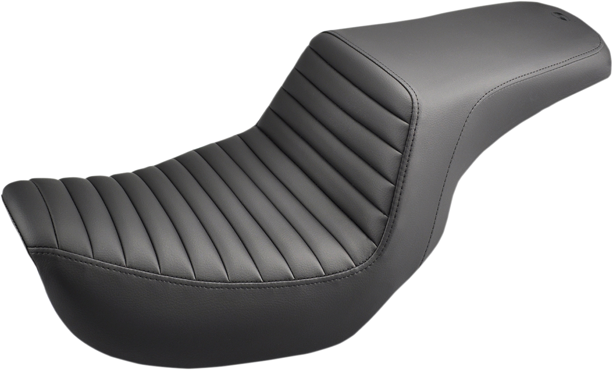 SADDLEMEN Step-Up Seat - Front Tuck-n-Roll - Black - Dyna 804-04-171 — image 1
