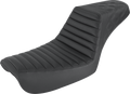 SADDLEMEN Step-Up Seat - Front Tuck-n-Roll/Rear Lattice Stitch - Black - FXD 804-04-176 — image 1