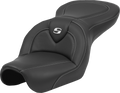 SADDLEMEN Roadsofa™ Seat - Carbon Fiber - Black Stitch - without Backrest - FL '04-'05 804-04-185 — image 1