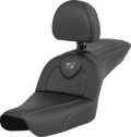 SADDLEMEN RoadSofa™ - Carbon Fiber - with Driver Backrest - FXDWG '04-'05 804-05-185BR — image 1