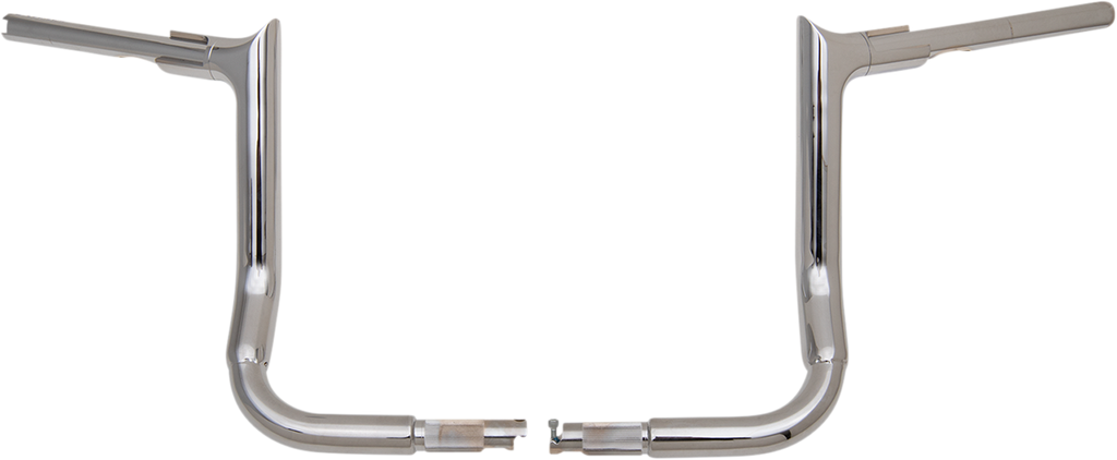 FAT BAGGERS INC. 1-1/2" EZ Install Pointed Top Handlebar - 12" - Chrome 805012 — image 3