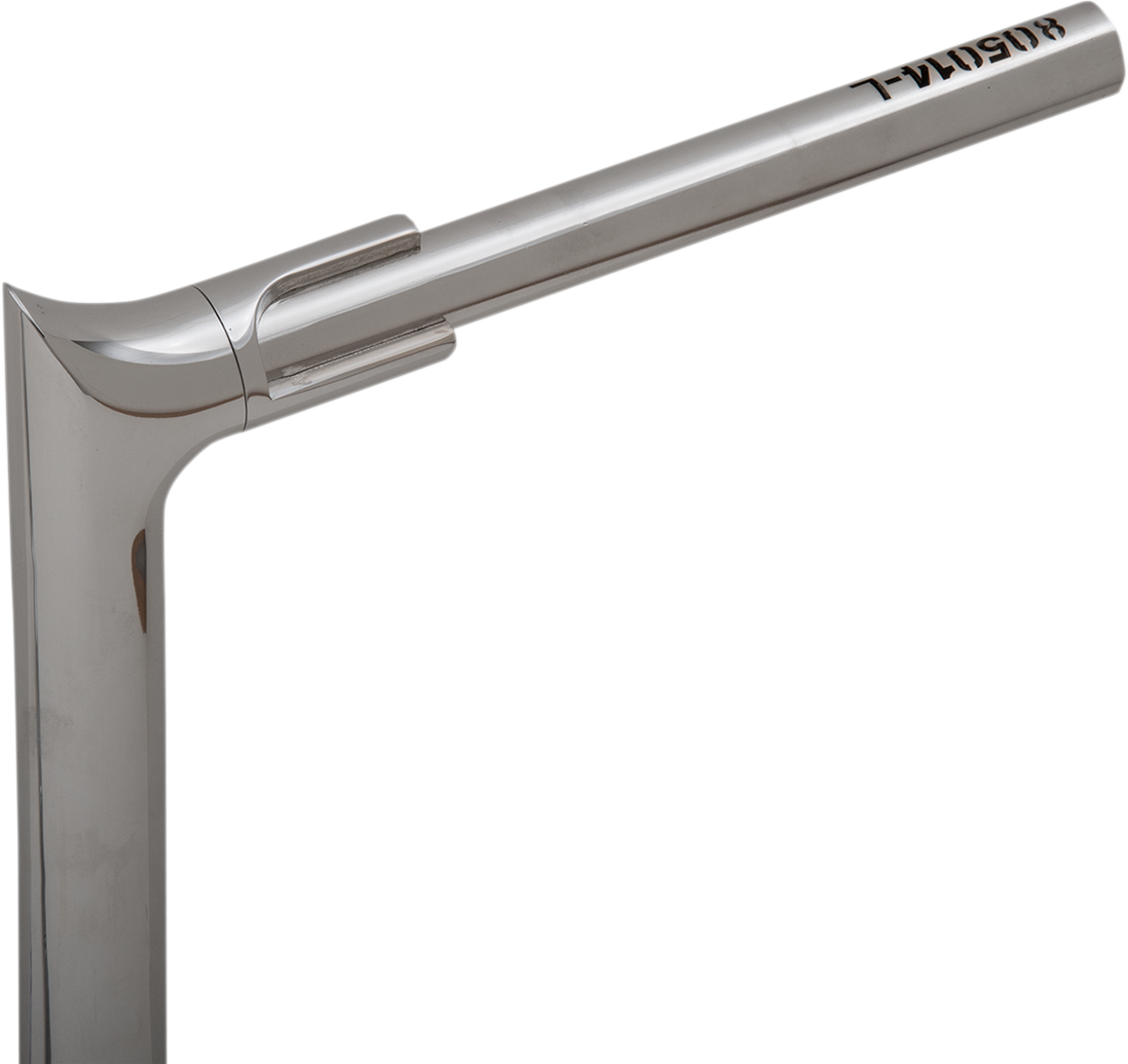 FAT BAGGERS INC. 1-1/2" EZ Install Pointed Top Handlebar - 14" - Chrome 805014 — image 4