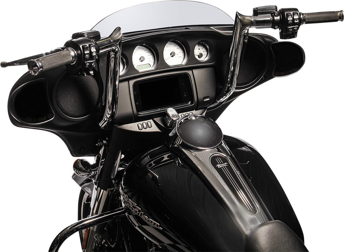 FAT BAGGERS INC. 1-1/2" EZ Install Pointed Top Handlebar - 14" - Chrome 805014 — image 6