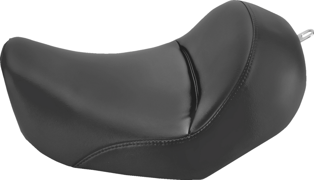 SADDLEMEN Heels Down Solo Seat - Without Backrest - Plain - Black - Dyna 806-04-0021 — image 1