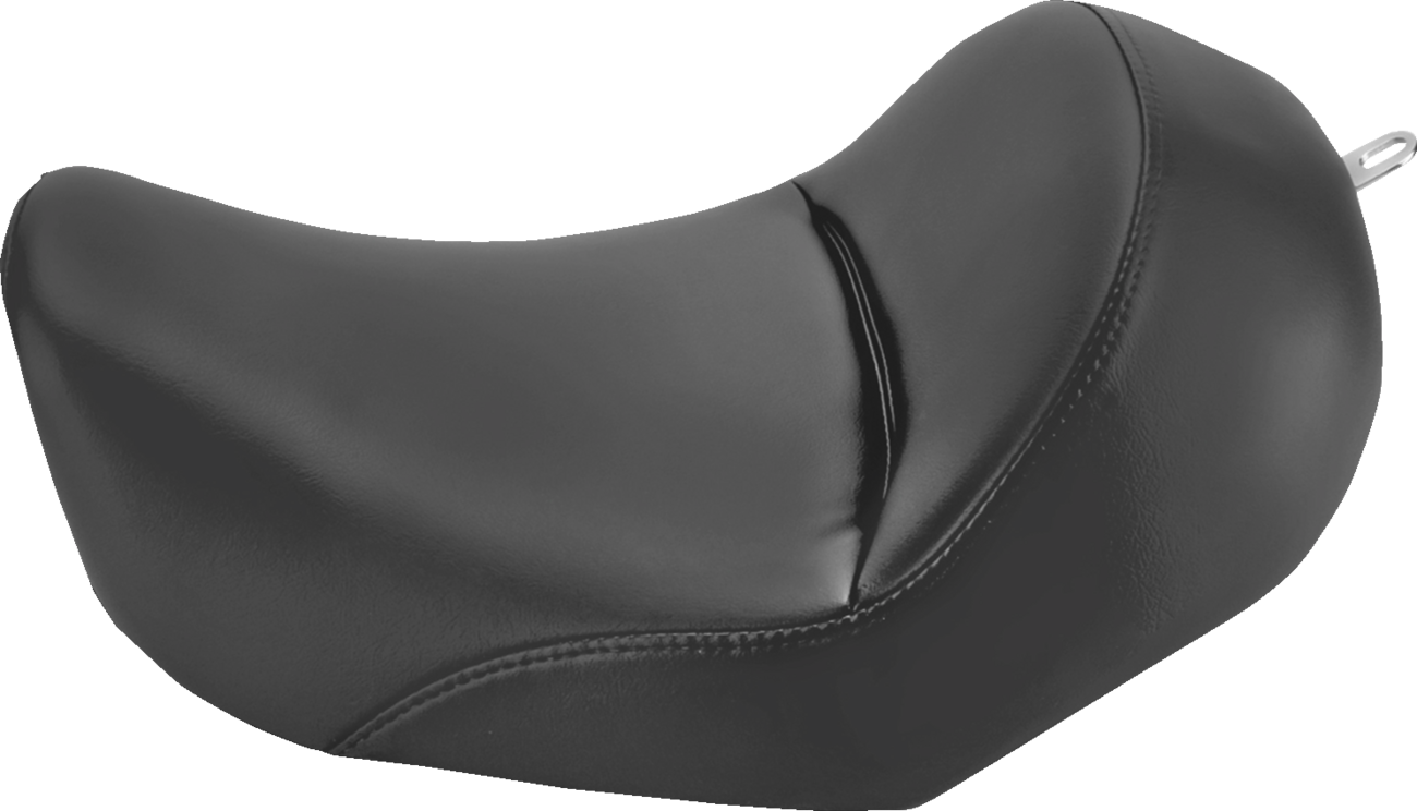 SADDLEMEN Heels Down Solo Seat - Without Backrest - Plain - Black - Dyna 806-04-0021 — image 1