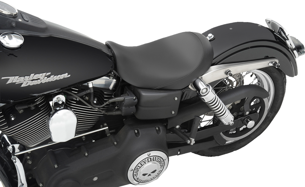 SADDLEMEN S3 Super Slammed Seat - Solo - Black - Dyna '06-'17 806-04-002D — image 4