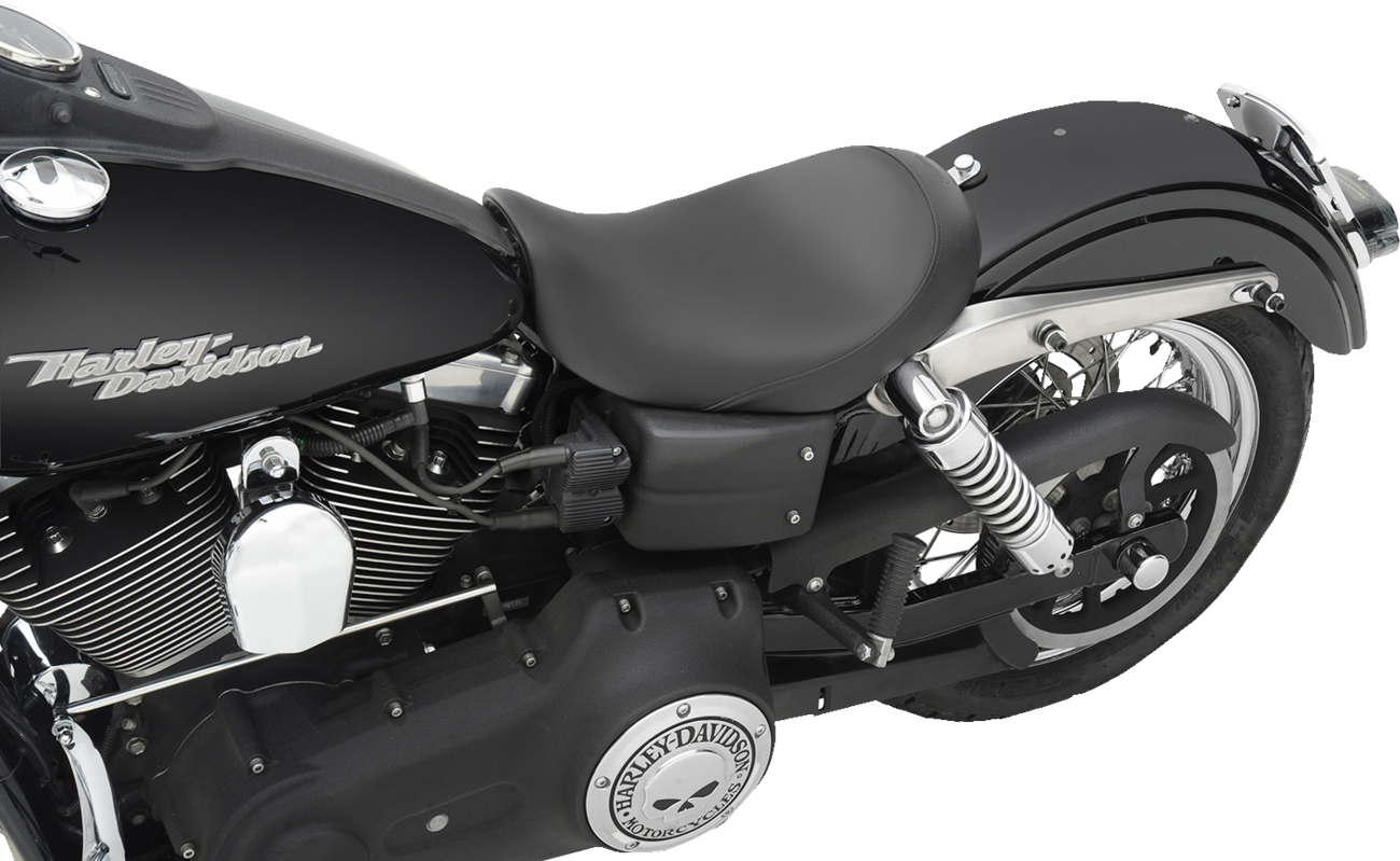 SADDLEMEN S3 Super Slammed Seat - Solo - Black - Dyna '06-'17 806-04-002D — image 4