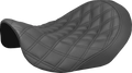 SADDLEMEN Renegade™ Solo Seat - Lattice Stitched - Black - Dyna '06-'17 806-04-002LS — image 1
