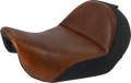 SADDLEMEN Seat - Renegade™ Lariat Solo - Smooth - Brown - Dyna 806-04-0041B — image 1