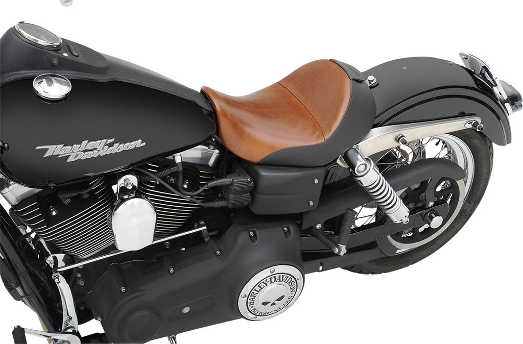 SADDLEMEN Seat - Renegade™ Lariat Solo - Smooth - Brown - Dyna 806-04-0041B — image 2