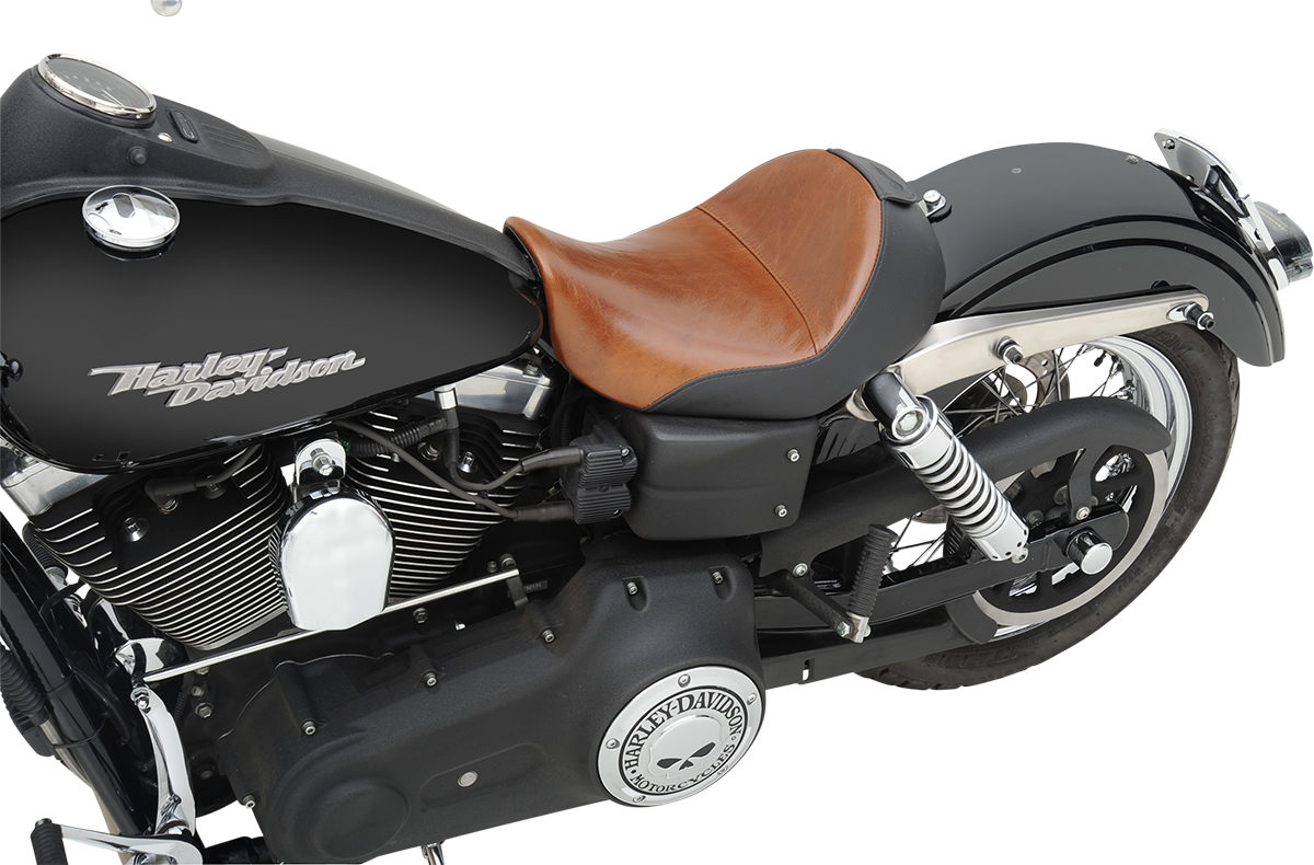 SADDLEMEN Seat - Renegade™ Lariat Solo - Smooth - Brown - Dyna 806-04-0041B — image 2