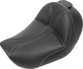 SADDLEMEN Dominator Solo Seat - w/o Backrest - Black w/ Gray Stitching - FL/FX '06-'17 806-04-0042 — image 1