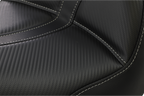 SADDLEMEN Dominator Solo Seat - w/o Backrest - Black w/ Gray Stitching - FL/FX '06-'17 806-04-0042 — image 2