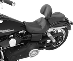 SADDLEMEN Dominator Solo Seat - w/o Backrest - Black w/ Gray Stitching - FL/FX '06-'17 806-04-0042 — image 3