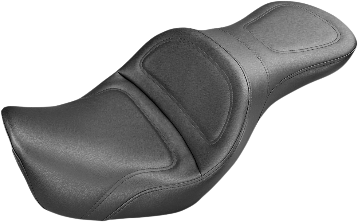 SADDLEMEN Seat - Explorer™ - Without Backrest - Stitched - Black - Dyna '06-'17 806-04-0291 — image 1