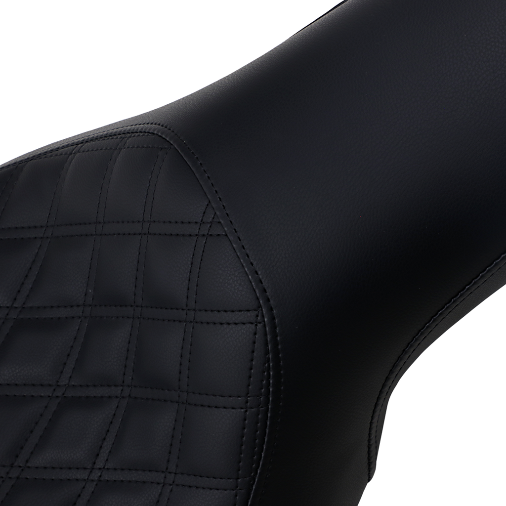 SADDLEMEN Profiler Seat - Front Lattice/Rear Smooth - Black - FL/FX '06-'17 806-04-149 — image 2