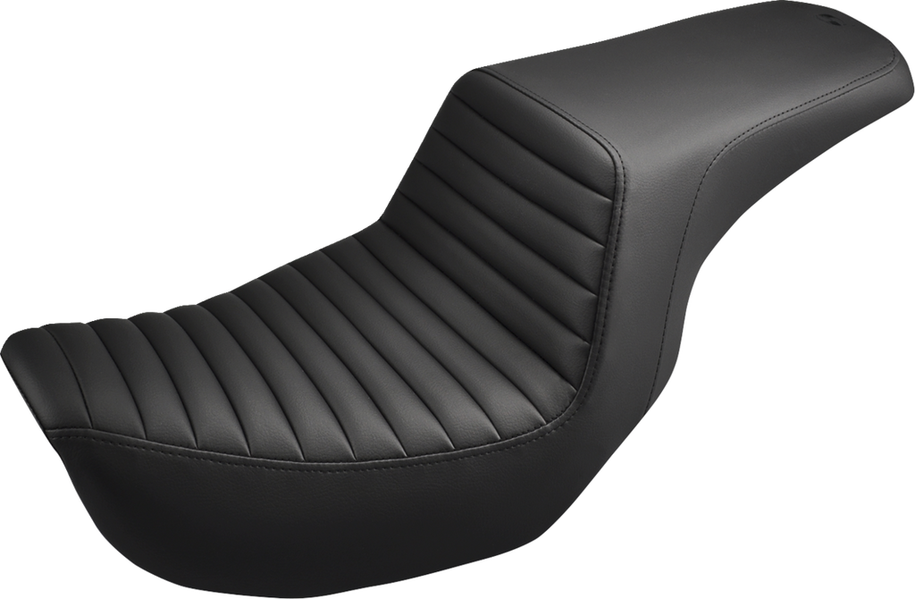 SADDLEMEN Step-Up Seat - Front Tuck-n-Roll - Black - Dyna 806-04-171 — image 1