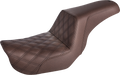 SADDLEMEN Step-Up Seat - Front Lattice Stitch - Brown - FXD 806-04-172BR — image 1