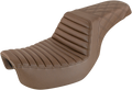 SADDLEMEN Step-Up Seat - Front Tuck-n-Roll/Rear Lattice Stitch - Brown 806-04-176BR — image 1