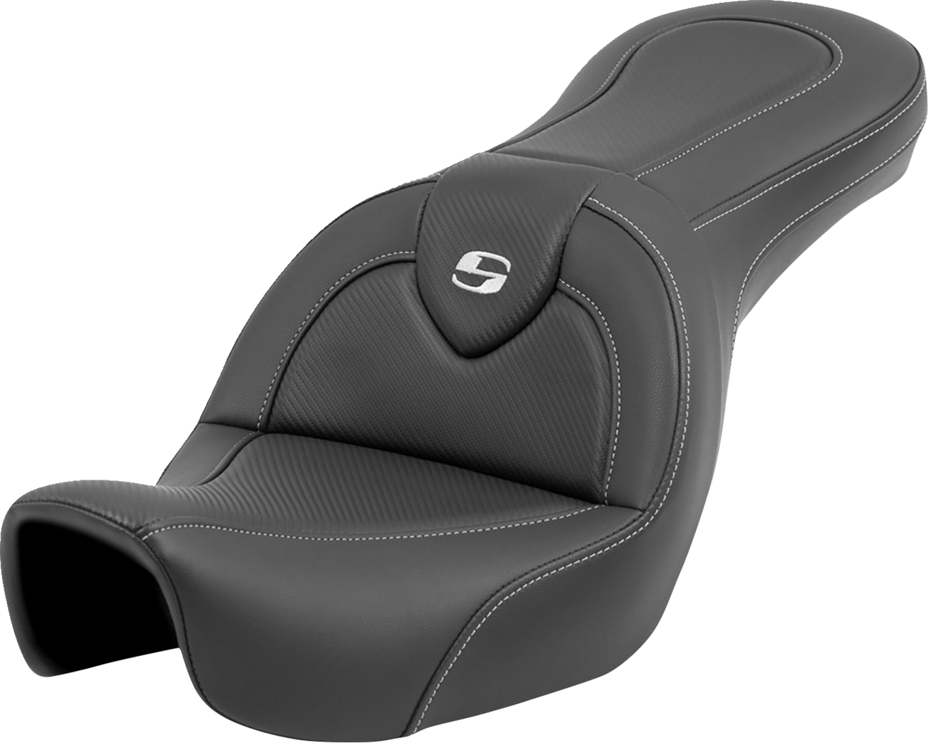 SADDLEMEN Roadsofa™ Seat - Carbon Fiber - without Backrest - FXD '06-'17 806-04-185 — image 1