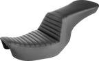 SADDLEMEN Step-Up Seat - Front Tuck-n-Roll - Black - Dyna 806-04-191 — image 1