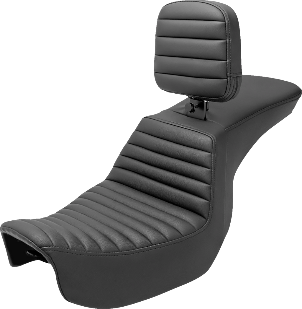 SADDLEMEN Tour Step-Up Seat - Rider Backrest - Tuck-n-Roll - Dyna '06-'17 806-04-191BR — image 1