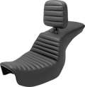 SADDLEMEN Tour Step-Up Seat - Rider Backrest - Tuck-n-Roll - Dyna '06-'17 806-04-191BR — image 1