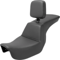 SADDLEMEN Tour Step-Up Seat - Rider Backrest - Plain - Dyna '06-'17 806-04-194BR — image 1