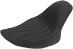 SADDLEMEN Knuckle Solo Seat - Ribbed - Black - FL/FX '06-'17 806-12-0023 — image 1