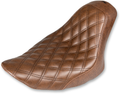 SADDLEMEN Renegade™ Solo Seat - Lattice Stitched - Brown - FL/FX '06-'17 806-12-002BLS — image 1
