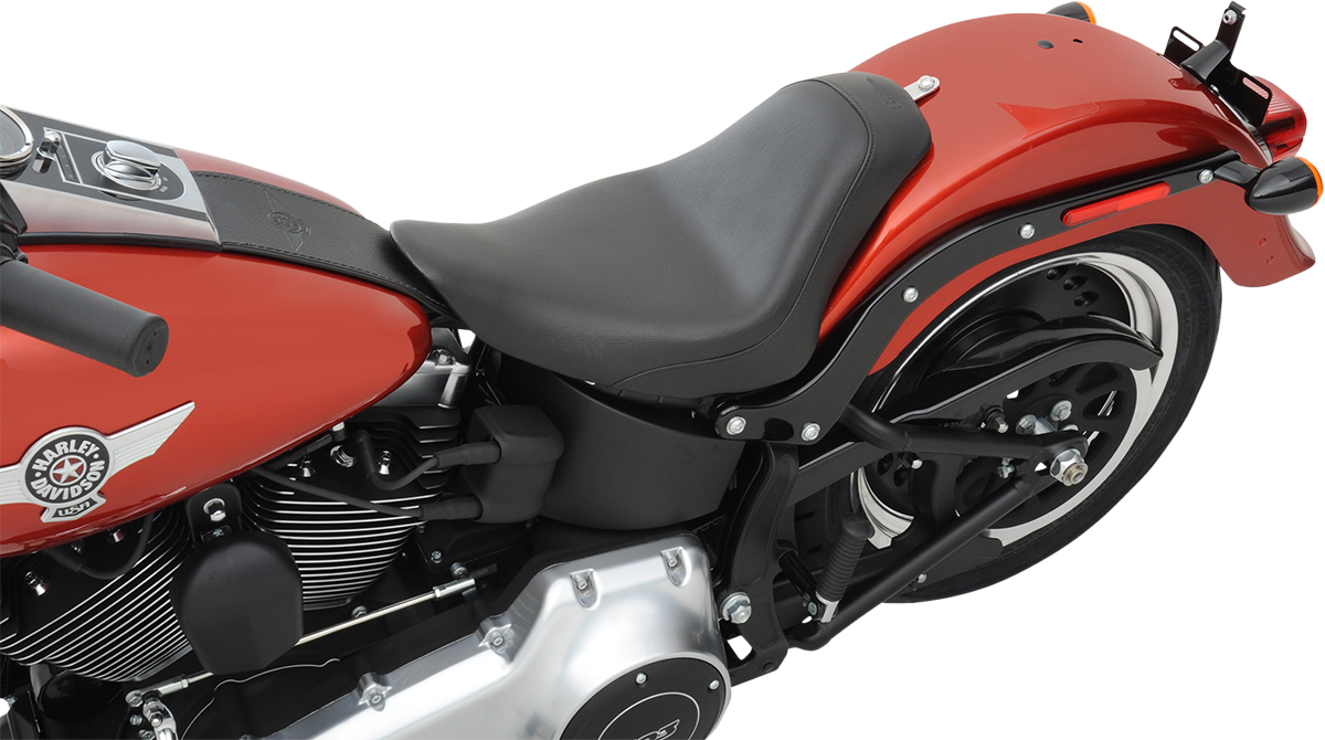 SADDLEMEN S3 Super Slammed Seat - Solo - Black - FL/FX '06-'17 806-12-002D — image 3