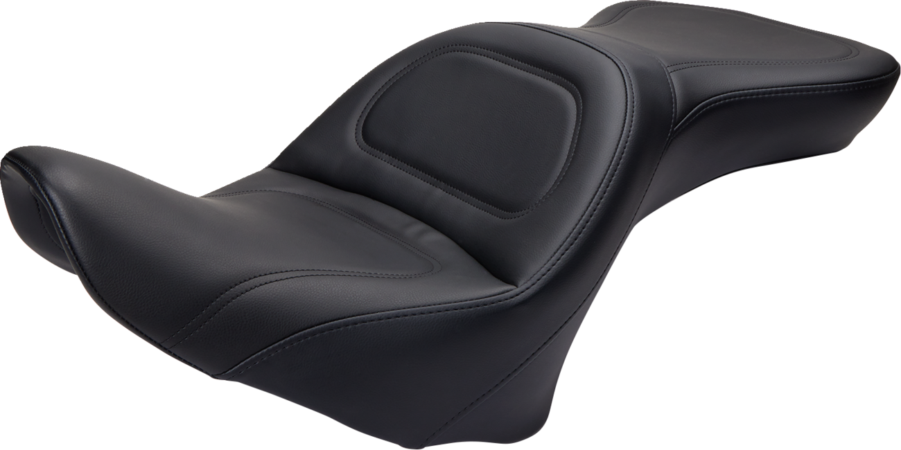 SADDLEMEN Seat - Explorer™ - Without Backrest - Stitched - Black - FLSTF '07-'17 806-12-0291 — image 1